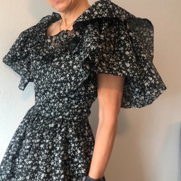 GUNNE SAX JESSICA MCCLINTOCK VINTAGE FLORAL MAXI PRAIRIE PROM DRESS - Picture 16 of 16